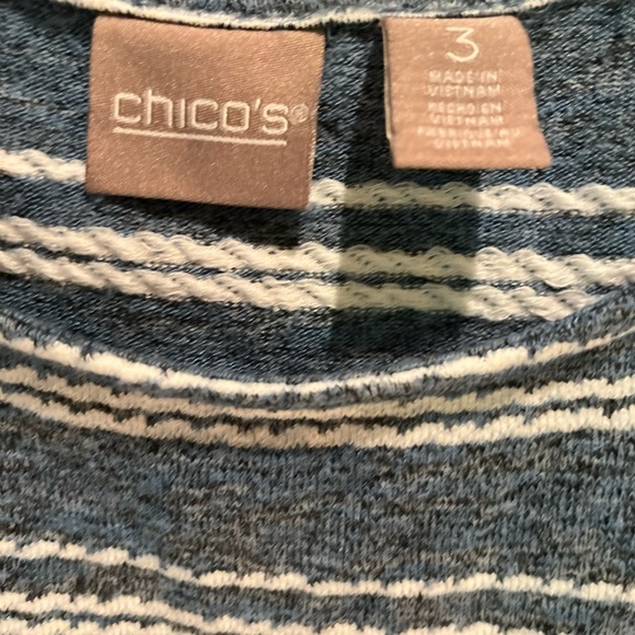 18. WOMENS CHICO’S 3/XL DETAIL TOP - Picture 3 of 7